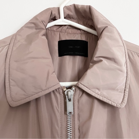 Oak and Fort - fall preppy bomber jacket - Picture 2 of 3